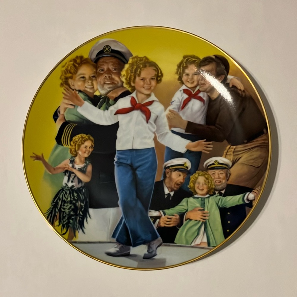 The Shirley Temple Classics Captain January Collector’s Plate 1st Edition 1964